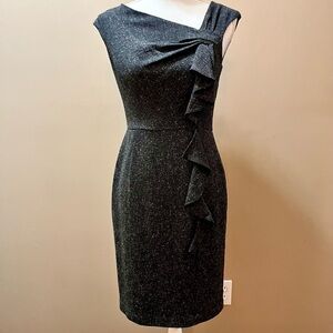 White House Black Market Dark Gray Sheath Dress Size 2